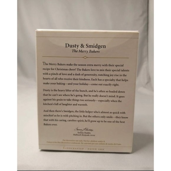 Hallmark Keepsake Ornament, Dusty & Smidgen, The Merry Bakers - Picture 2 of 8